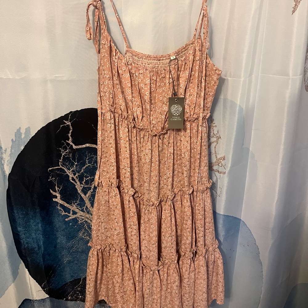 Vince Camuto Pink Floral Mini Dress